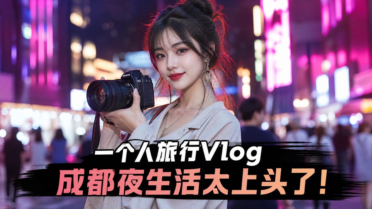 抖音风城市夜景Vlog视频教程